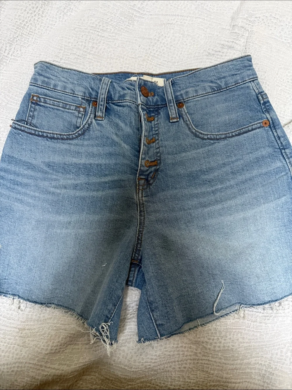 Madewell Light Blue Denim Cutoff Shorts